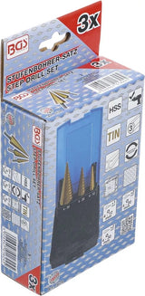 STEP DRILL SET | TITANIUM-NITRIDED | Ø 4 - 30 MM | 3 PCS. (1624)