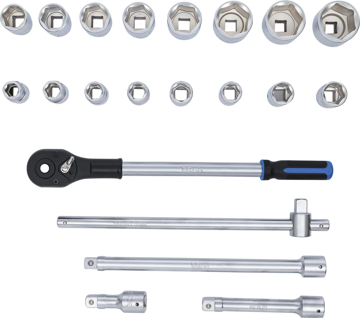 SOCKET SET | 20 MM (3/4") DRIVE | 21 PCS. (1207)