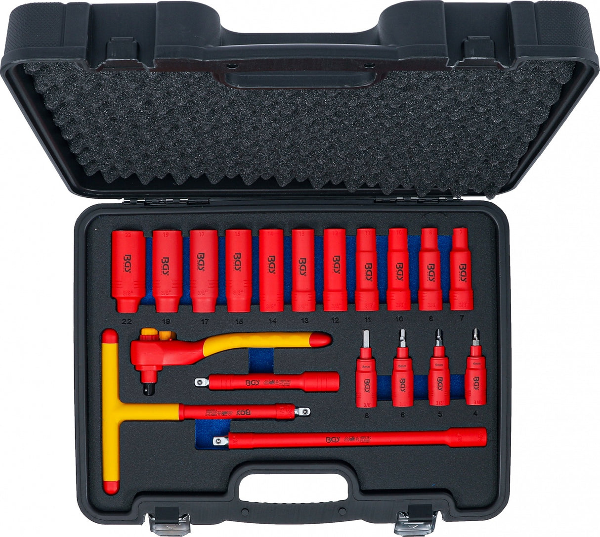 VDE SOCKET AND BIT SOCKET SET | 10 MM (3/8") DRIVE | 19 PCS. (7137)