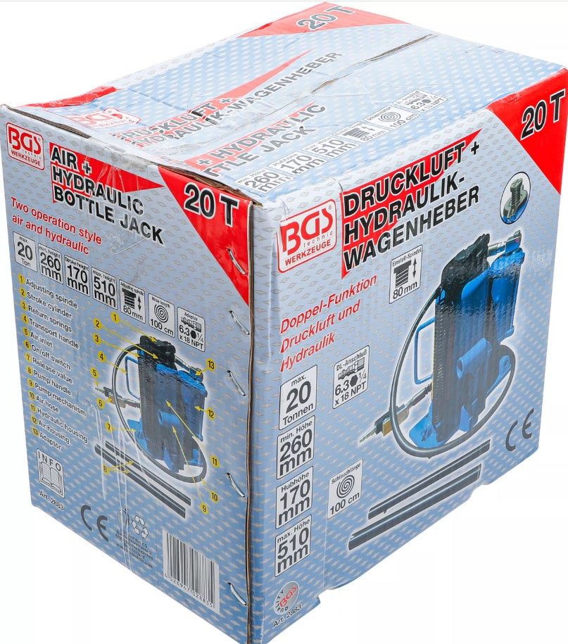 AIR HYDRAULIC JACK | 20 T (2883)