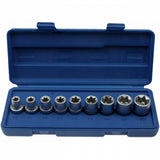SOCKET SET E-TYPE 1/2", 9 PCS. E10-E24, 1/2" "STAHLBERG" (HH0311)