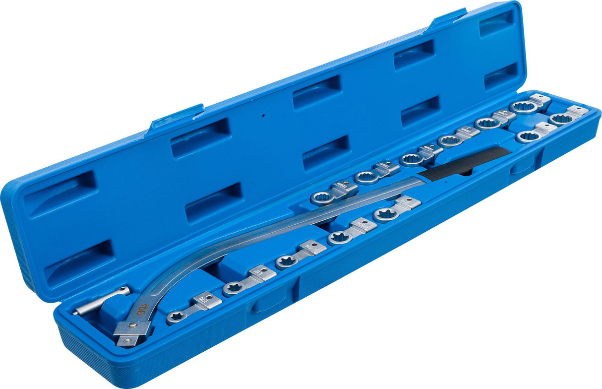 TENSIONER PULLEY WRENCH SET | 12-POINT 12 - 19 MM / E-TYPE E10 - E18 | 15 PCS. (1312)