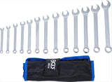 COMBINATION SPANNER SET | OPEN END WITH RATCHET FUNCTION | 8 - 21 MM | 13 PCS. (8914)