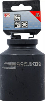 IMPACT SOCKET HEXAGON, DEEP | 25 MM (1") DRIVE | 55 MM (5500-55)