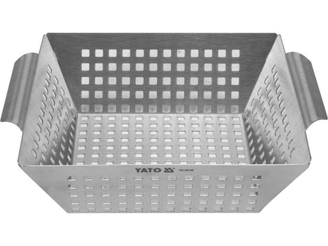 GRILL BASKET, STAINLESS STEEL 26X22X7CM (YG-20140)