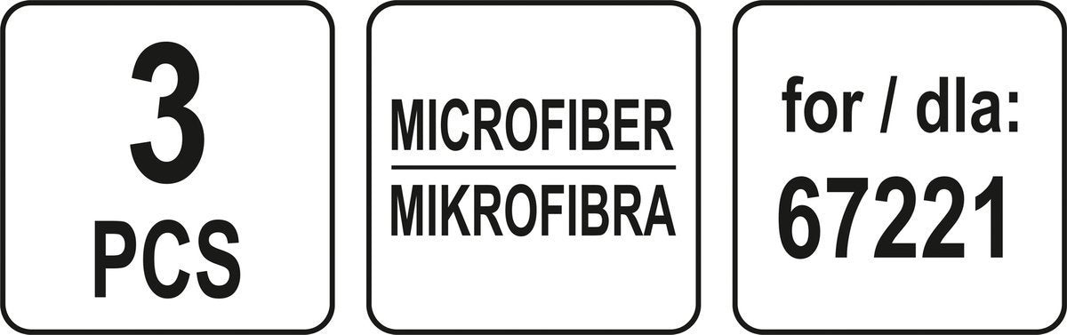 MICROFIBRE FOR STEAM MOP 67221 - 3 PCS (67223)