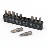 ADAPTER AND BIT SET 1/4" (6.3 MM) TO BITS AND SOCKETS 1/4" - 3/8" - 1/2" | 16 PCS. (SB16)