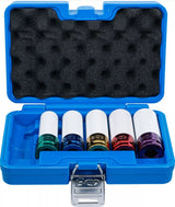 PROTECTIVE IMPACT SOCKET SET | 12.5 MM (1/2") DRIVE | 15 / 17 / 19 / 21 / 22 MM / MS17 | 6 PCS. (7307)