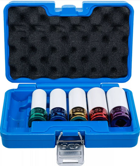 PROTECTIVE IMPACT SOCKET SET | 12.5 MM (1/2") DRIVE | 15 / 17 / 19 / 21 / 22 MM / MS17 | 6 PCS. (7307)