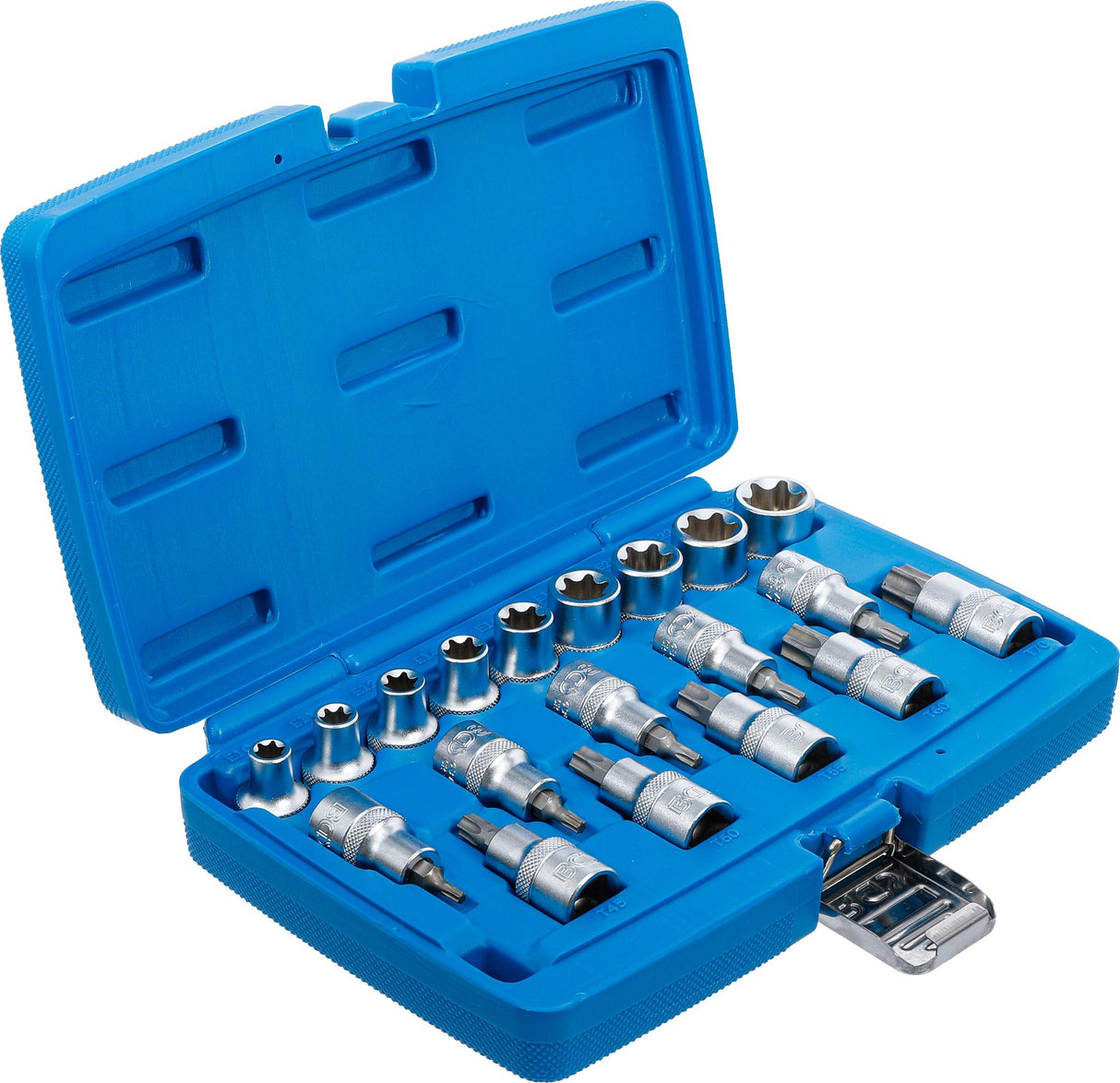 BIT SOCKET / SOCKET SET | 12.5 MM (1/2") DRIVE | E-STAR / T-STAR (FOR TORX) | 19 PCS. (5100)