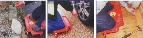 ROLLING KNEE PADS WITH MAGNET (8807V)