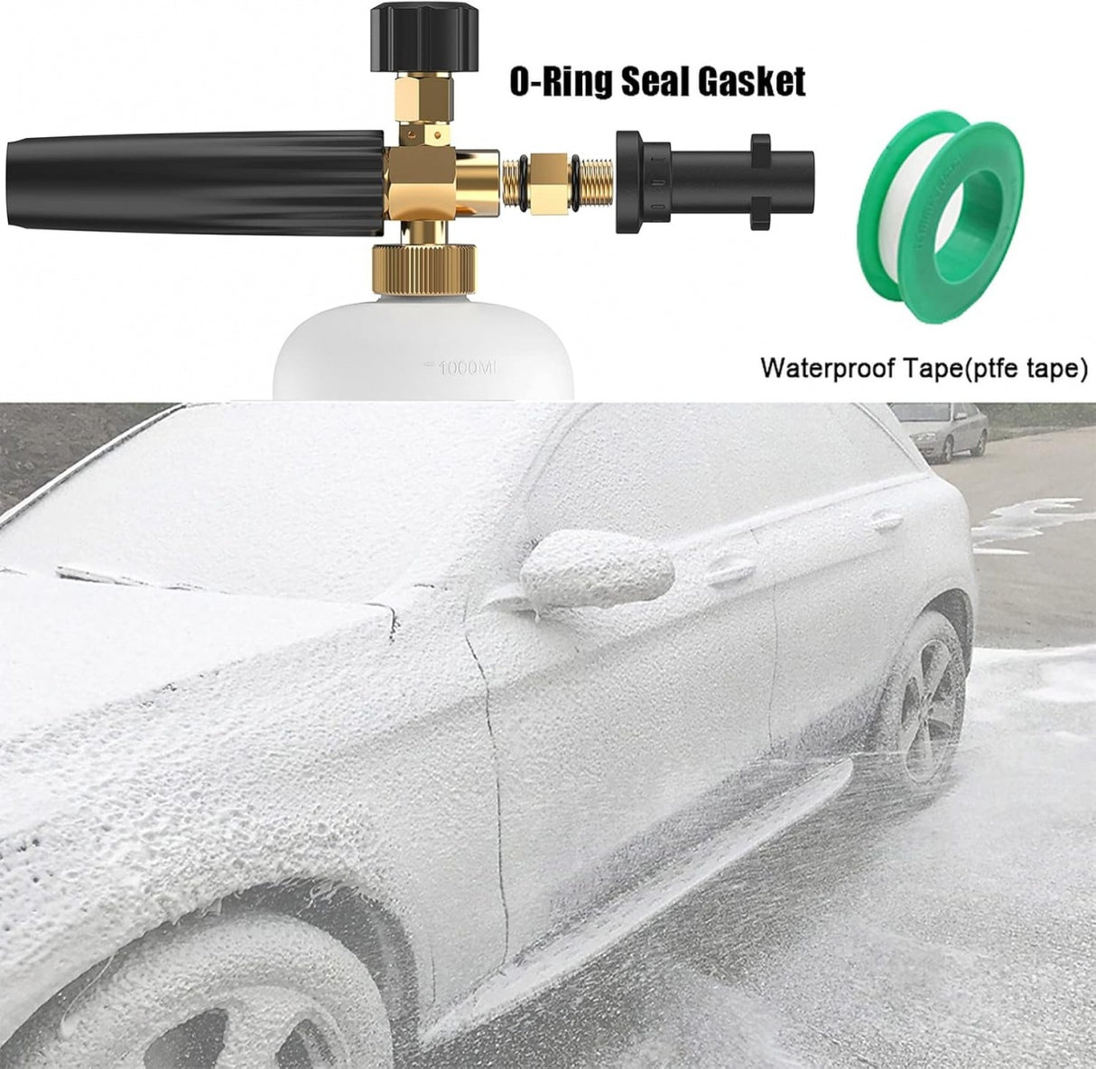 FOAM GENERATING GUN | SNOW FOAM | ALUMINUM | 1L (WG1A)