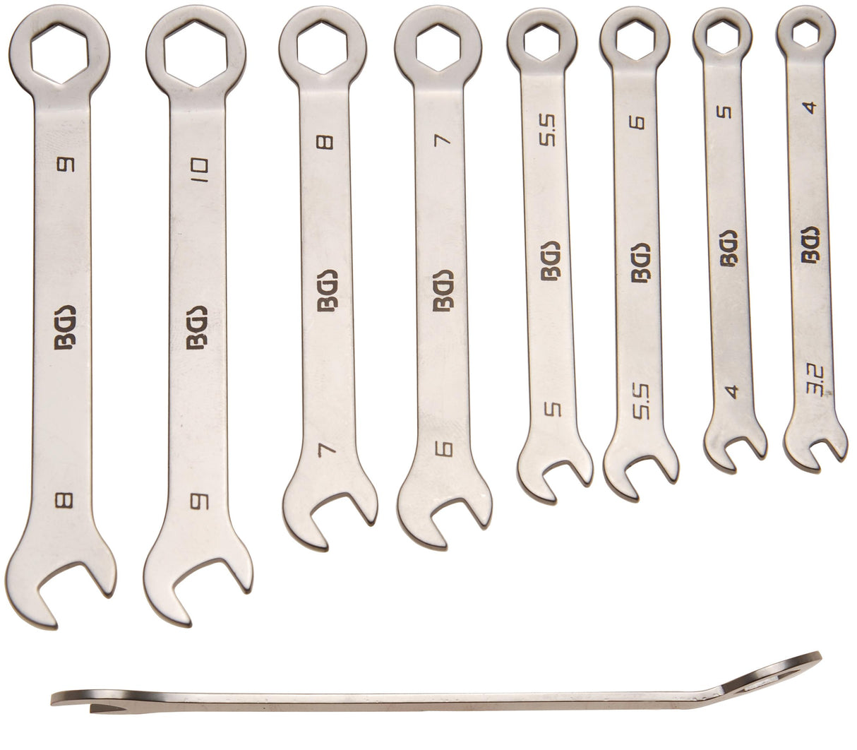 COMBINATION SPANNER SET | STUBBY TYPE | 4 - 10 MM | 8 PCS. (8646)