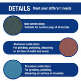 SANDING PADS / ABRASIVE BIT SET | Ø 50 MM | 101 PCS. (SD101Q)