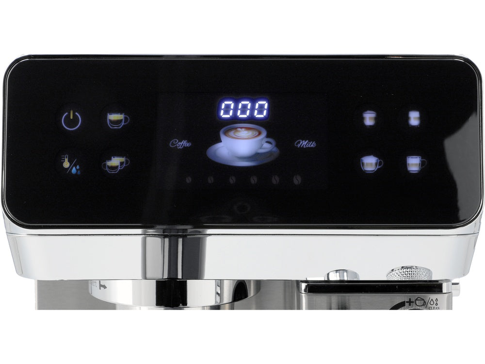 PRESSURE COFFEE MAKER WITH MILK FROTHER 1350W (68503)