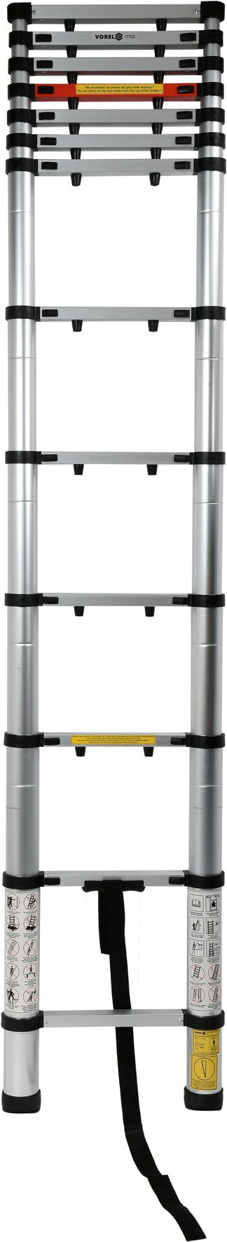 ALU TELESCOPIC LADDER 3,8M 13STEPS (17702)
