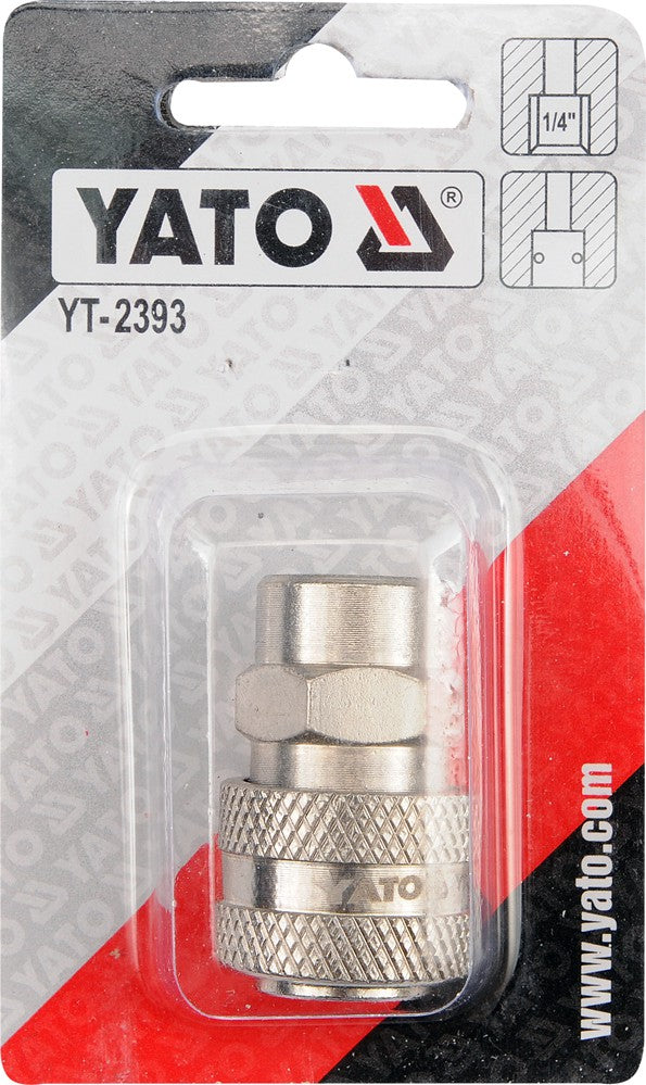 QUICK COUPLER 1/4"(F)X1/4"(F) (YT-2393)