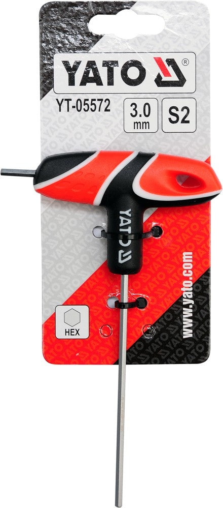 T-HANDLE HEX KEY 3MM (YT-05572)