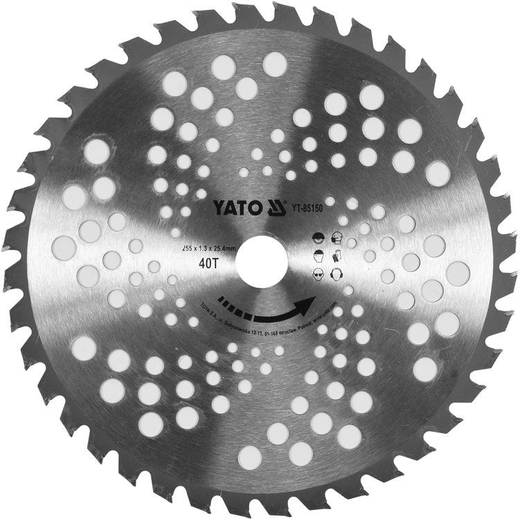 TCT BLADE FOR BRUSH CUTTERS 255MM 25,4MM (YT-85150)