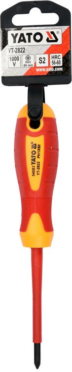 INSULATED SCREWDRIVER PH1X80MM (YT-2822)