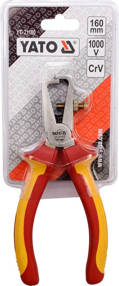 INSULATED WIRE STRIPPING PLIERS 160 VDE (YT-21160)