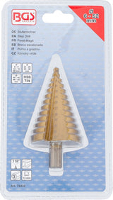 STEP DRILL | TITANIUM-NITRIDED | Ø 6 - 52 MM (74432B)