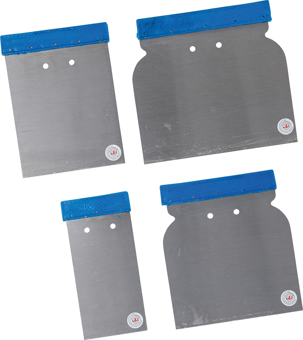 JAPAN SCRAPER SET | SPRING STEEL | 50 / 80 / 100 / 120 MM | 4 PCS. (1636)