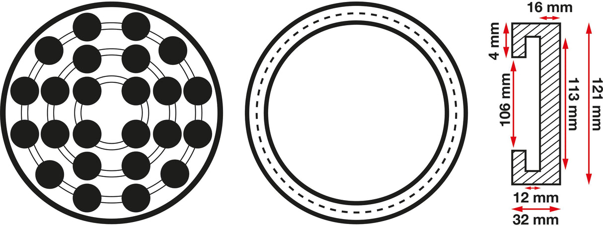 RUBBER PAD | FOR AUTO LIFTS | Ø 120 MM (6471)