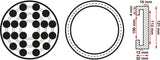 RUBBER PAD | FOR AUTO LIFTS | Ø 120 MM (6471)