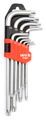 TORX KEY SET 9PCS  T10-T50 (YT-0511)