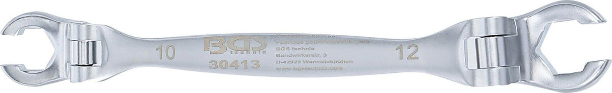 DOUBLE RING SPANNER FOR BRAKE LINES AND JOINTS | 10 X 12 MM (30413)