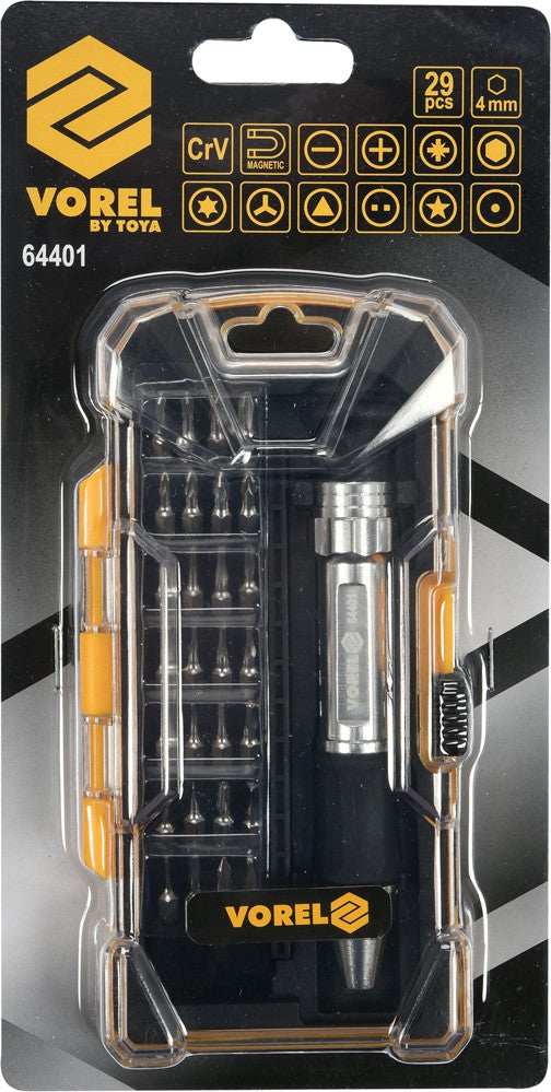 PRECISION SCREWDRIVER BIT SET 29PCS (64401)