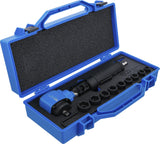 AIR IMPACT WRENCH | ANGLED AND IMPACT SOCKET SET | 12.5 MM (1/2") | 650 NM | 10 PCS. (74348)