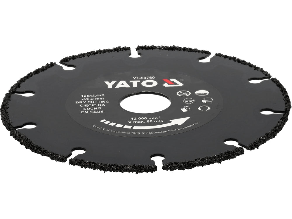 CARBIDE BLADE FOR CUTTING WOOD 125MM (YT-59760)