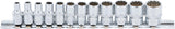 SOCKET SET, 12-POINT | 6.3 MM (1/4") DRIVE | INCH SIZES | 12 PCS. (2755)