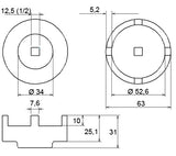 PIN JOINTS SOCKET | FOR MERCEDES-BENZ M-CLASS (8575)