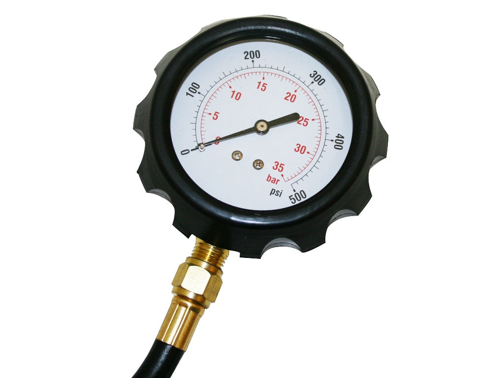 OIL PRESSURE GAUGE WITH ADAPTERS | 0-500 PSI | LONG HOSE (57675V)