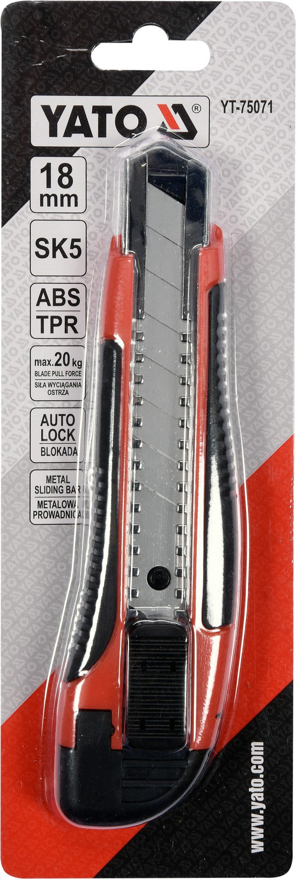 UTILITY KNIFE 18MM (YT-75071)