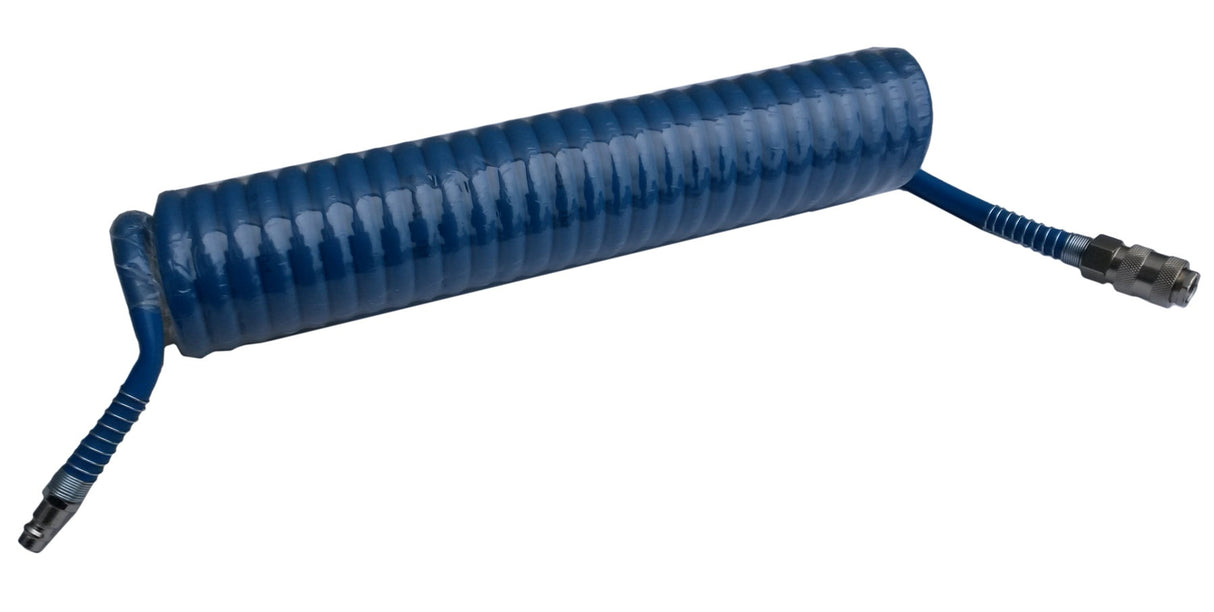 PNEUMATIC SPIRAL HOSE | PU / WITH FITTINGS | 8X12 MM | 5 M (PU5M)
