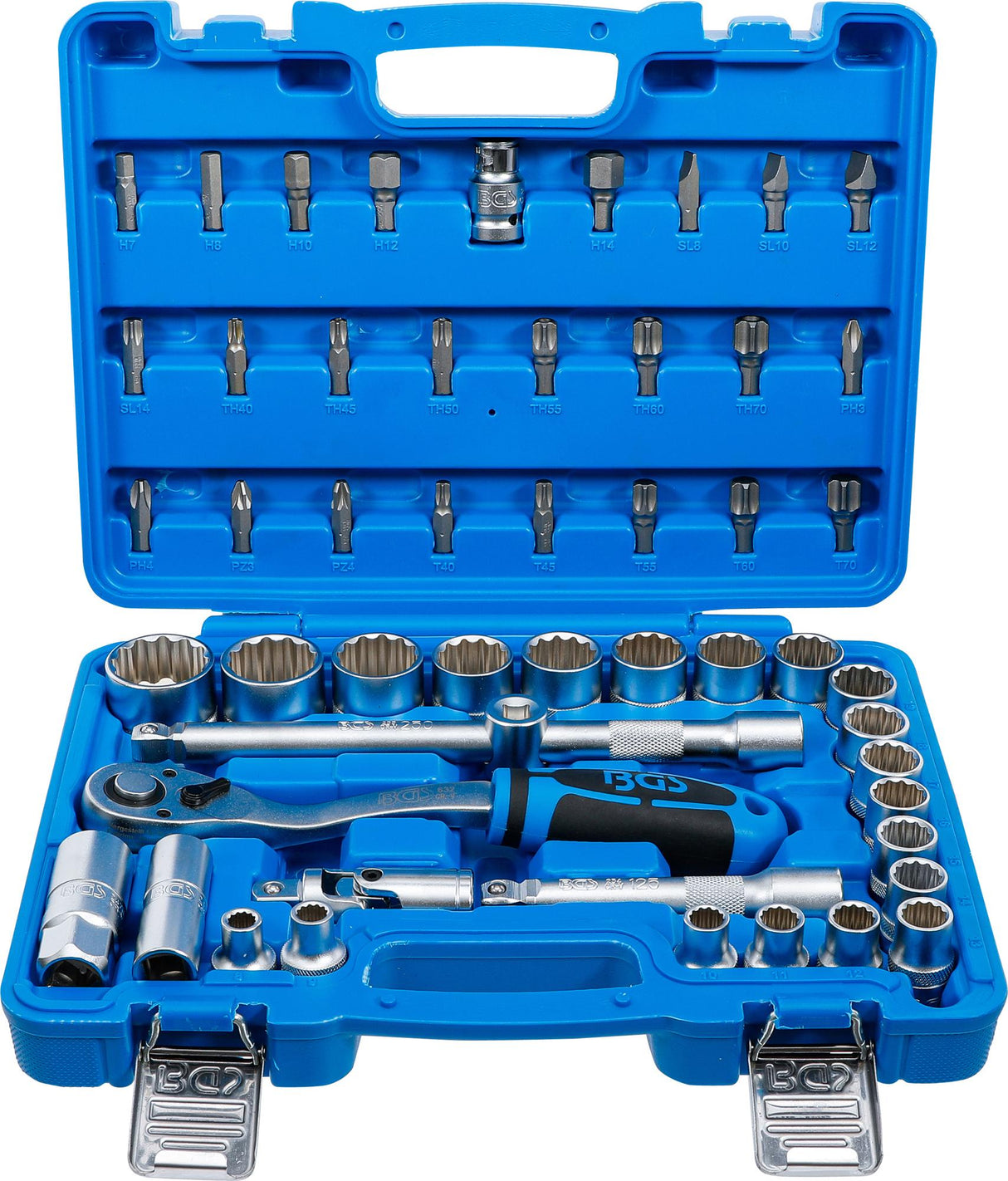 SOCKET SET 12-POINT | 12.5 MM (1/2") DRIVE | 8 - 32 MM | 51 PCS. (74509)