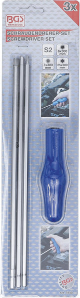 SPECIAL SCREWDRIVER SET | T-STAR (FOR TORX) | INTERNAL HEXAGON | 4 PCS. (7840)