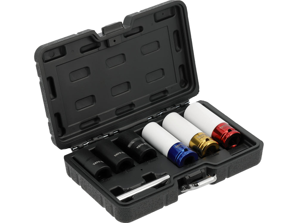 WHEEL NUT AND TWIST SOCKET SET 1/2" 7PCS (YT-10559)