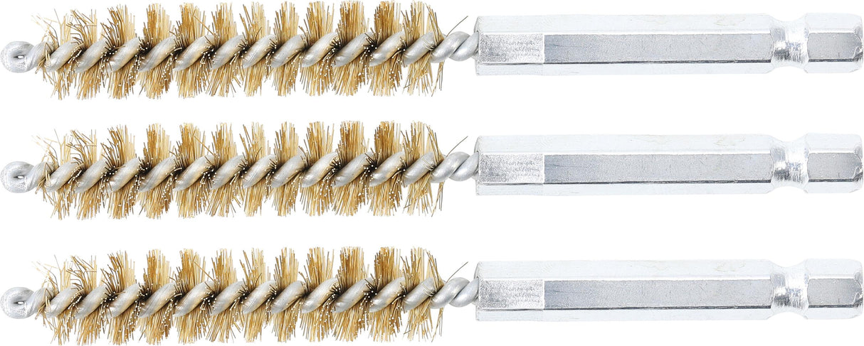 BRASS BRUSH | 11 MM | 6.3 MM (1/4") DRIVE | 3 PCS. (3078-11-M)