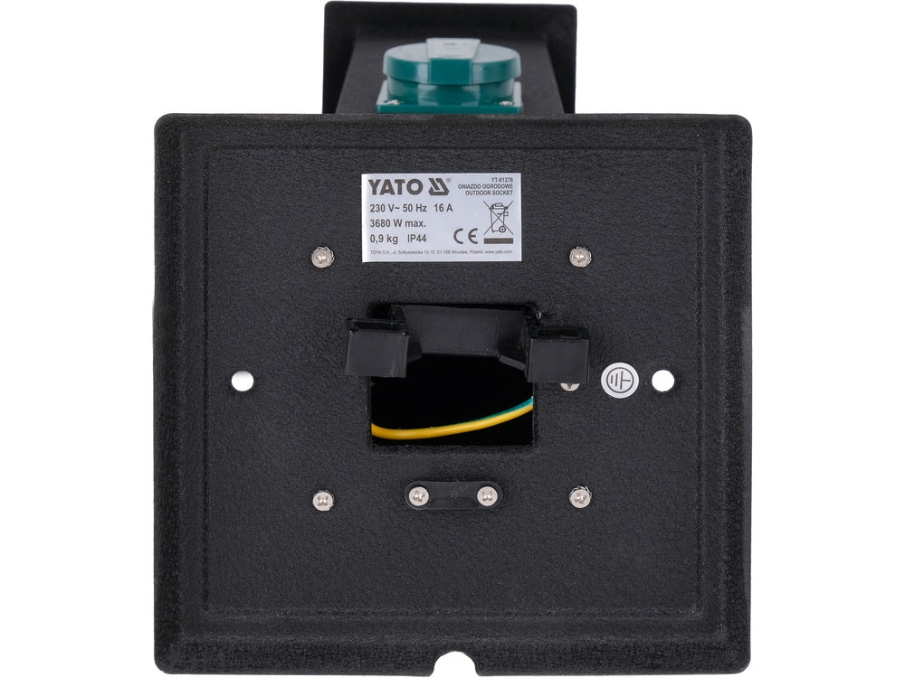 OUTDOOR SOCKET IN METAL BOX | IP44 | 2 X 230V (YT-81276)