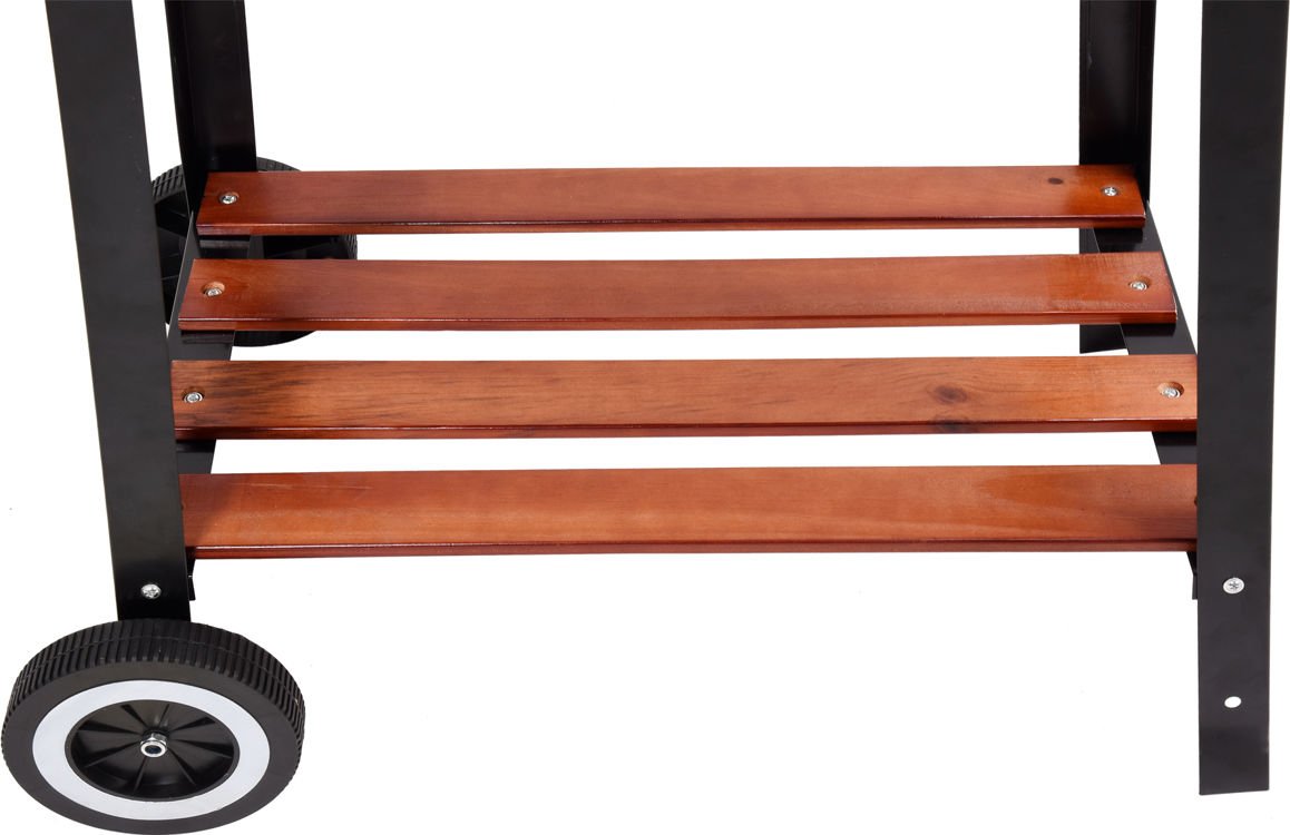 OUTDOOR BARBECUE / GRILL | WOODEN SHELF | GRATE 48X28 CM (99585)