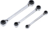 DOUBLE ENDED RATCHET WRENCH SET | 4-IN-1 | 8 X 9 - 18 X 19 MM (6837)