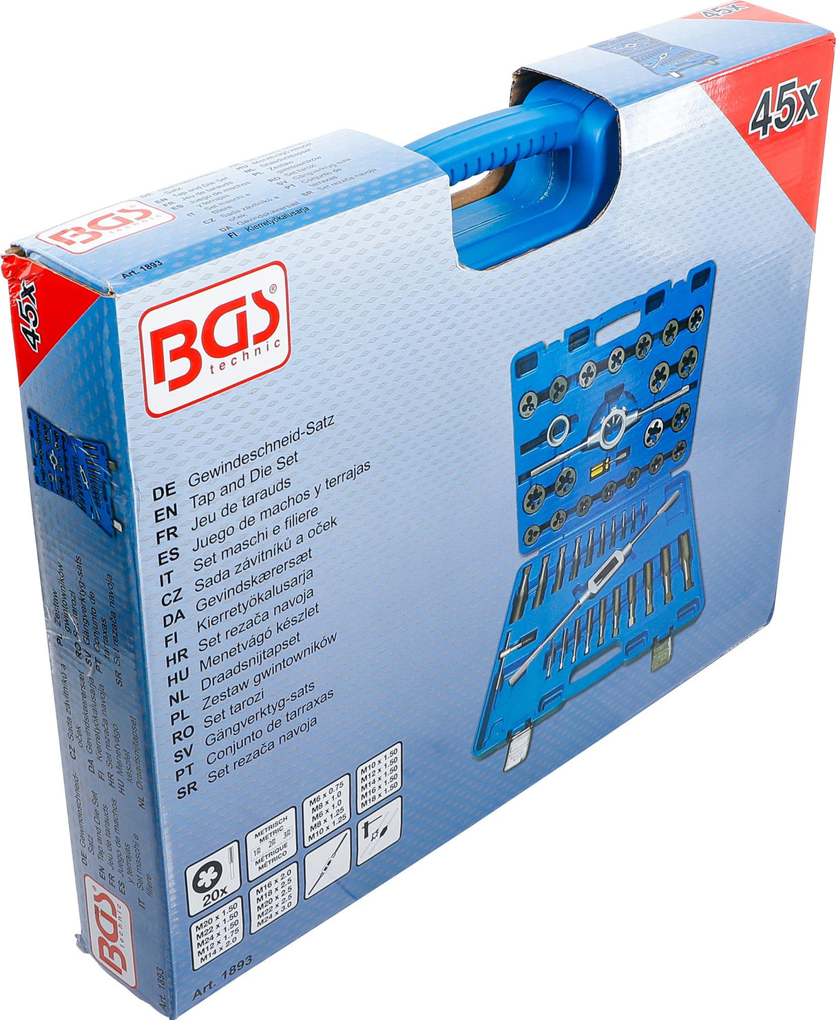 TAP AND DIE SET | M6 - M24 | 45 PCS. (1893)