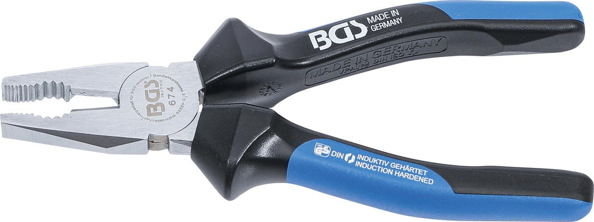 COMBINATION PLIERS | WITH FACET AND CUTTING EDGE | 180 MM (674)