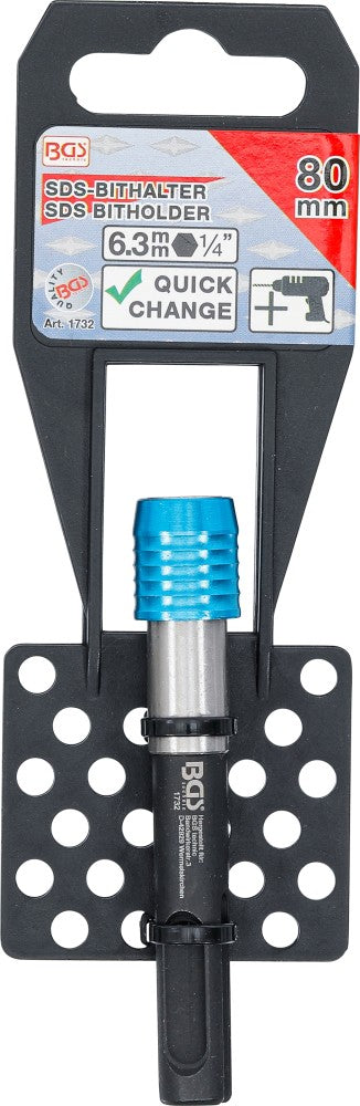 SDS BIT-HOLDER | INTERNAL HEXAGON 6.3 MM (1/4") | 80 MM (1732)