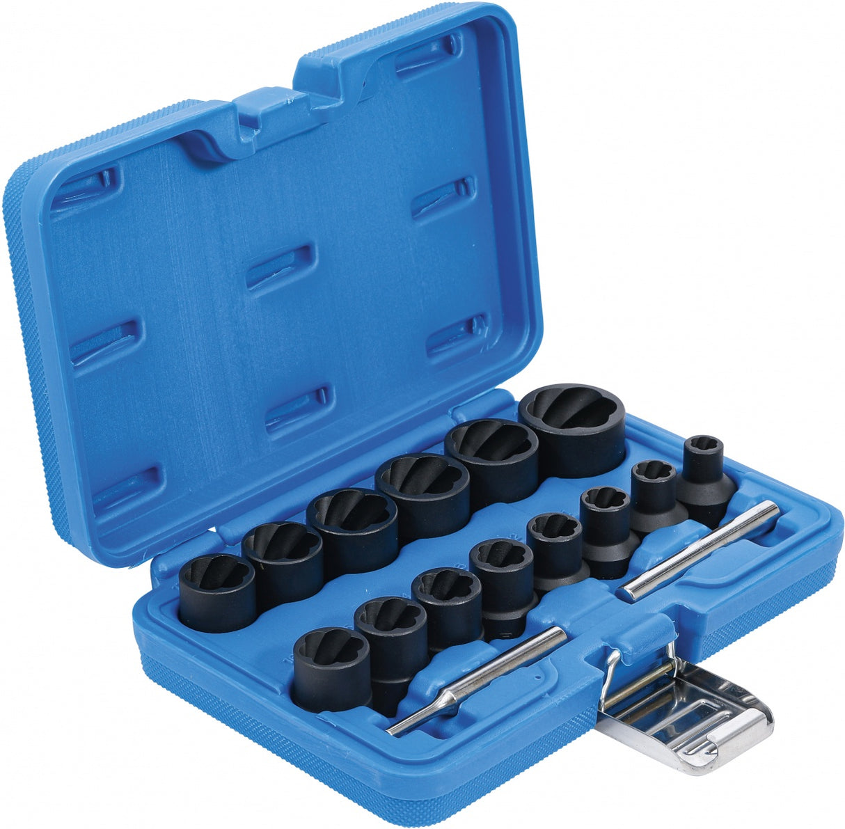 TWIST SOCKET SET (SPIRAL PROFILE) / SCREW EXTRACTOR | 12.5 MM (1/2") DRIVE | 8 - 27 MM | 16 PCS. (5269)